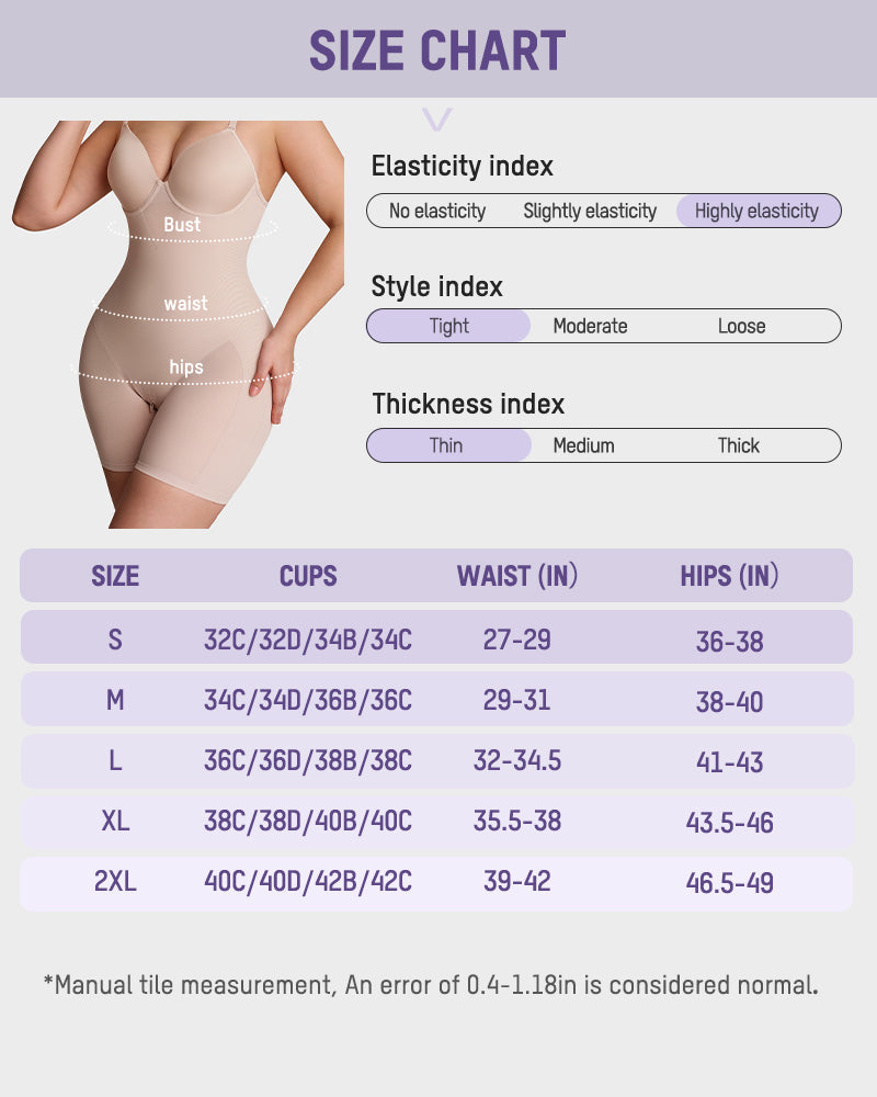Seamless Full-Body Shaping Bodysuit