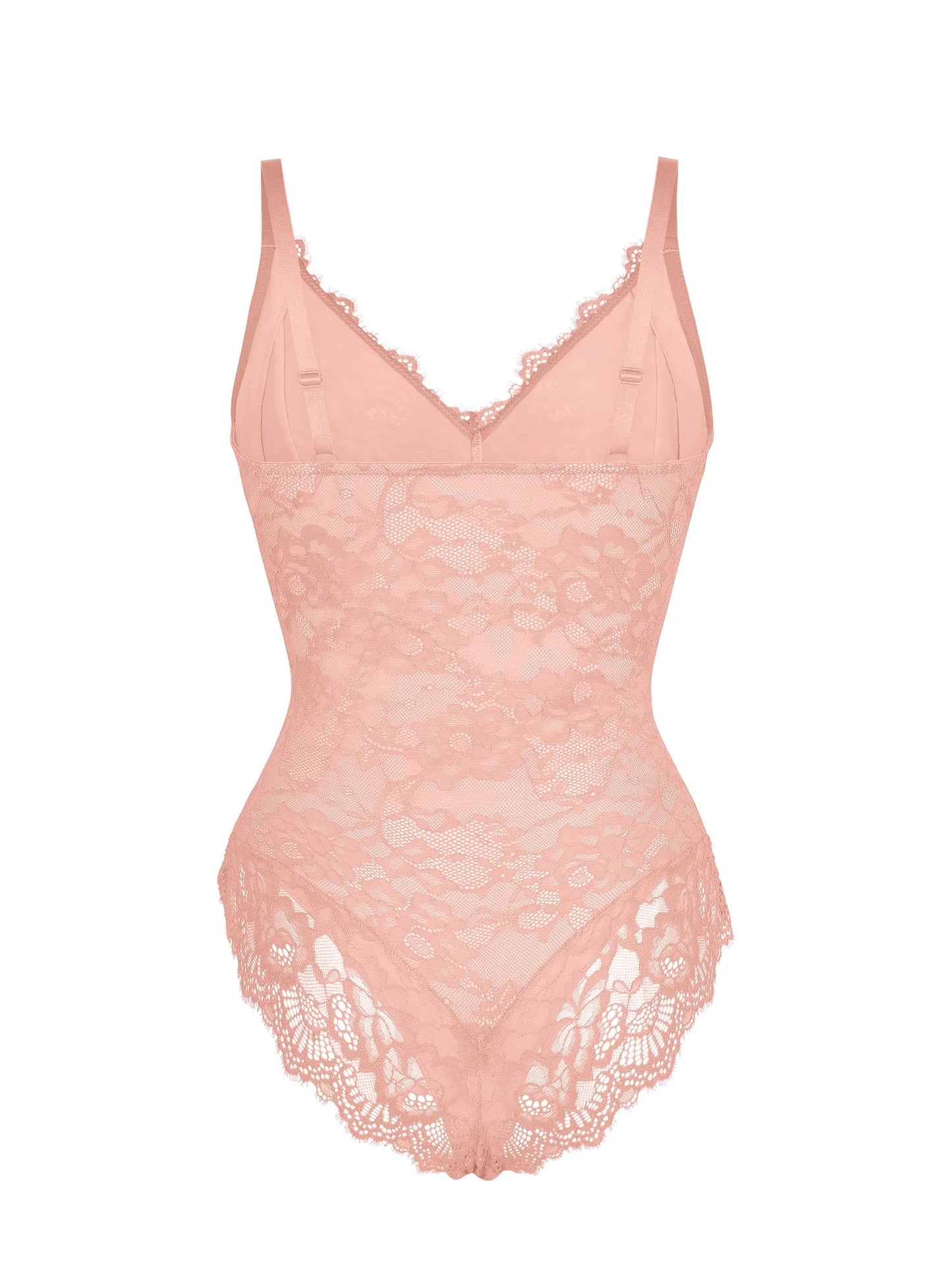 Feelingirl Lace V Neck Full Bodysuit