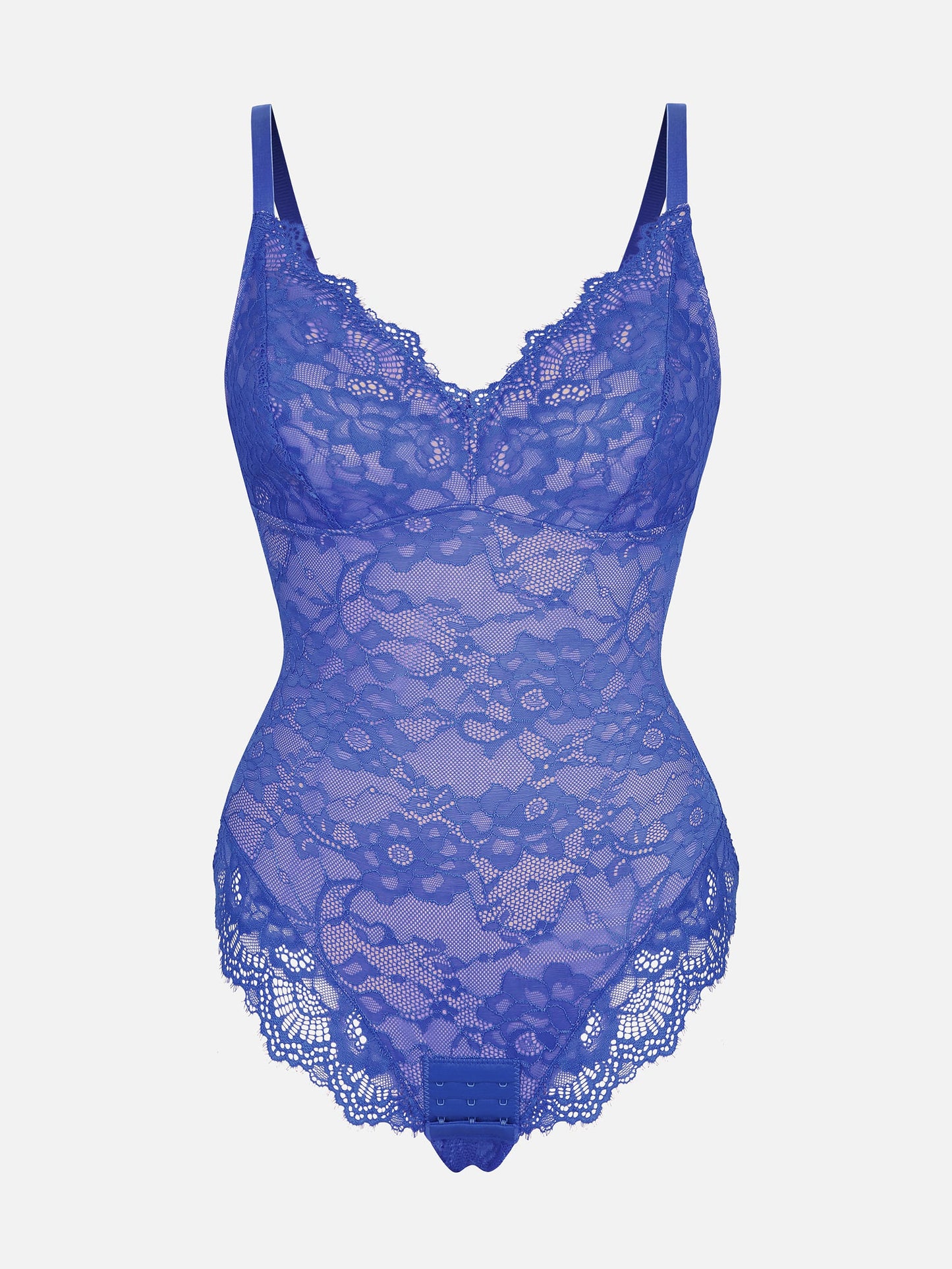 Feelingirl Lace V Neck Full Bodysuit